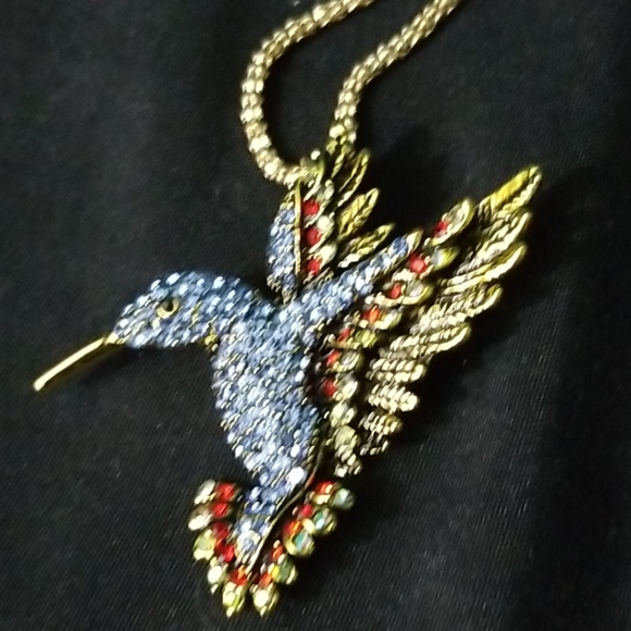 Betsey Johnson Hummingbird Necklace - Picture 4 of 4